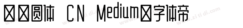 资源圆体 CN Medium字体转换